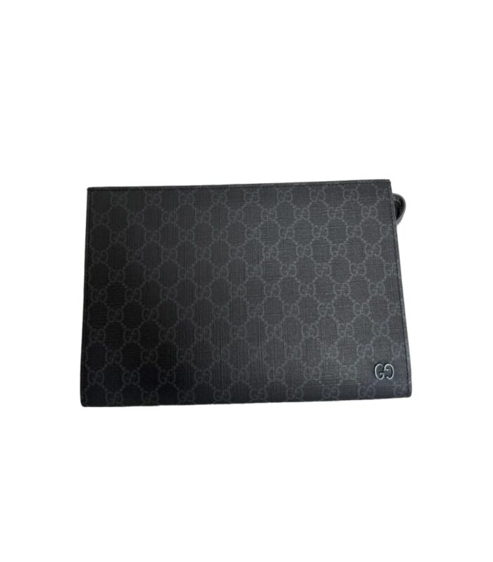 Gucci GG Pouch in Black Supreme Canvas