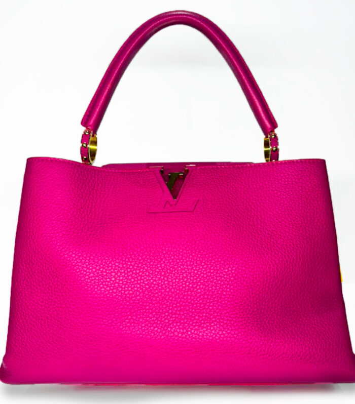 Louis Vuitton Capucines MM in Hot Pink