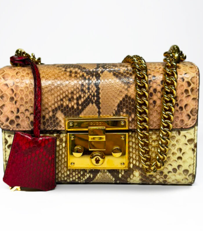 Gucci Padlock Phyton Shoulder Bag