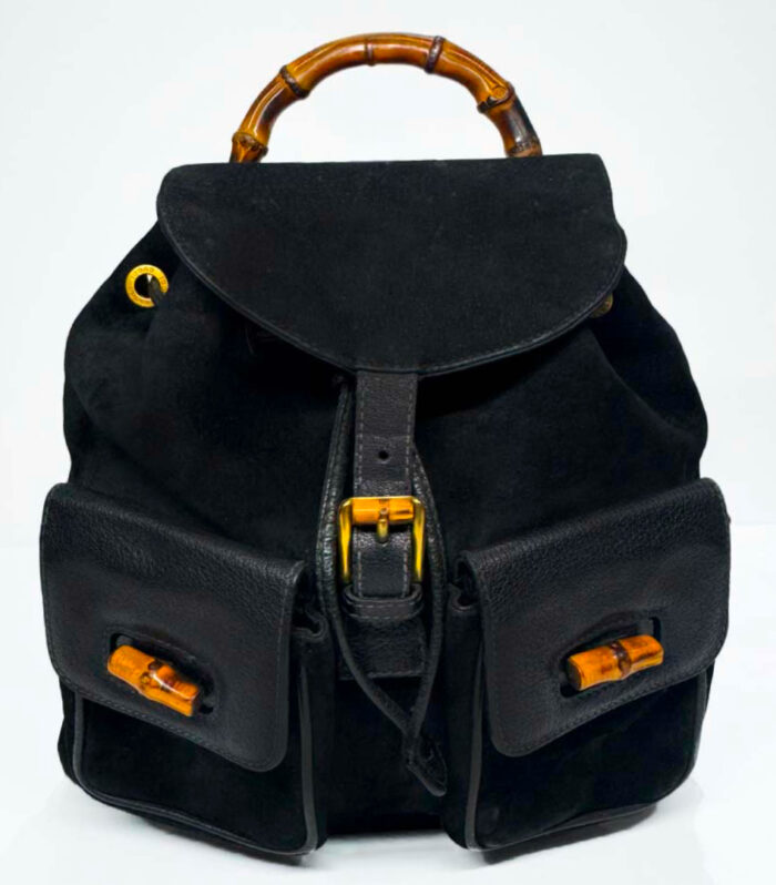 Gucci Bamboo Suedee Backpack