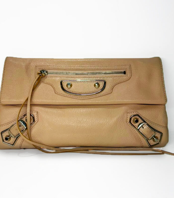 Balenciaga Giant Nude Pink Envelope Clutch