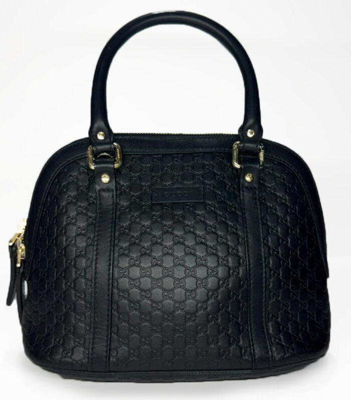 Microguccissima Mini Dome Bag Black