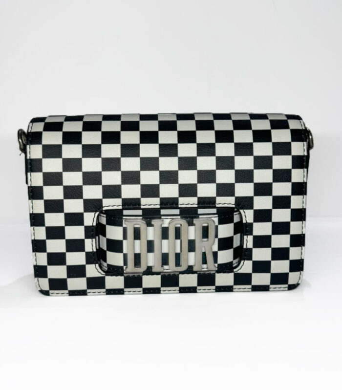 Christian Dior Checkered Dio(R) Evolution Flap Bag